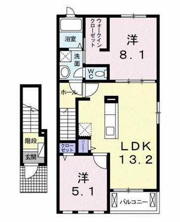 御殿場駅 バス19分  杉原入口下車：停歩7分 2階の物件間取画像